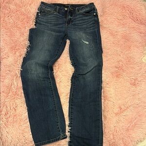 Just Blue Distressed Women Jeans sz 27